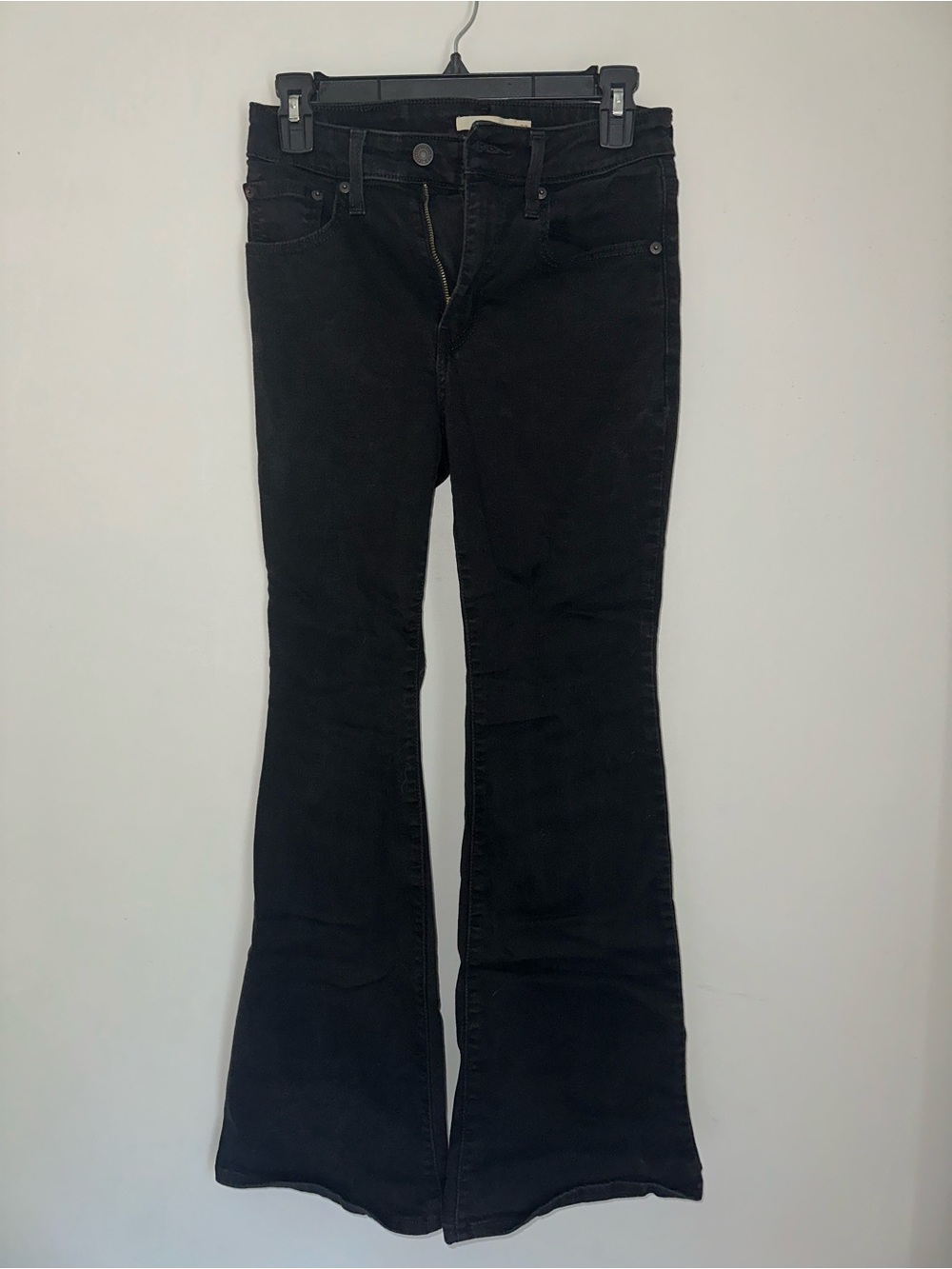 Levi’s Women's Black Flared Jeans - Classic High-Rise Fit